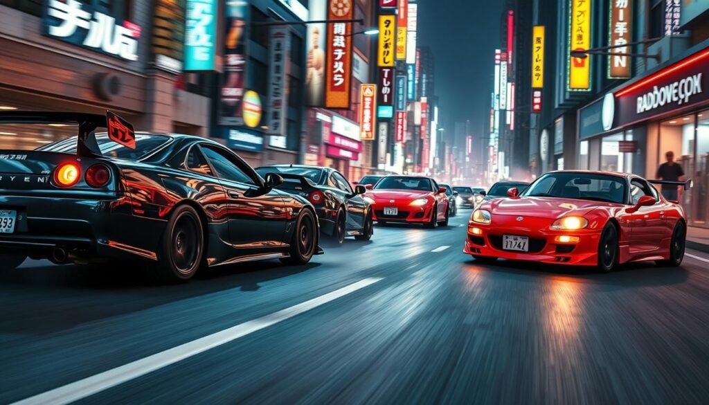 japońskie samochody w grze Japanese Drift Master