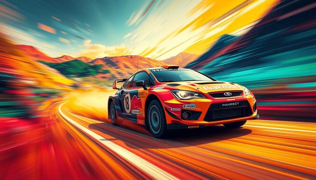 grafika w grze rally grafika w grze rally