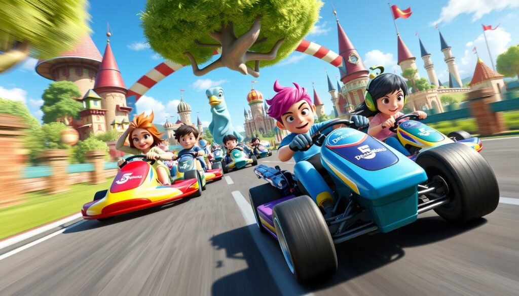 multi-gracz w DreamWorks All-Star Kart Racing