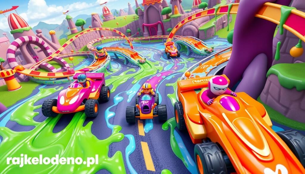trasy wyścigowe w Slime Speedway