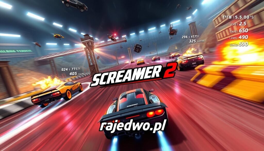 wyzwania i poziomy trudności w Screamer 2 wyzwania i poziomy trudności w Screamer 2