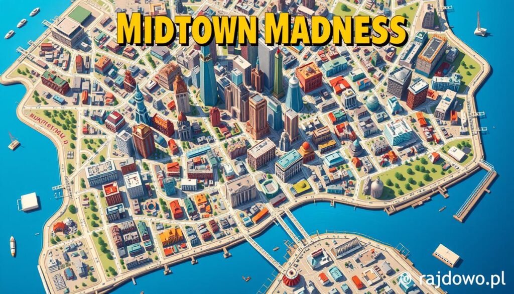 Mapa miasta w Midtown Madness Mapa miasta w Midtown Madness