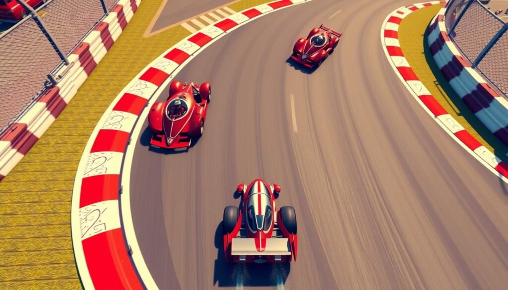 mechanika gry Formula Retro Racing