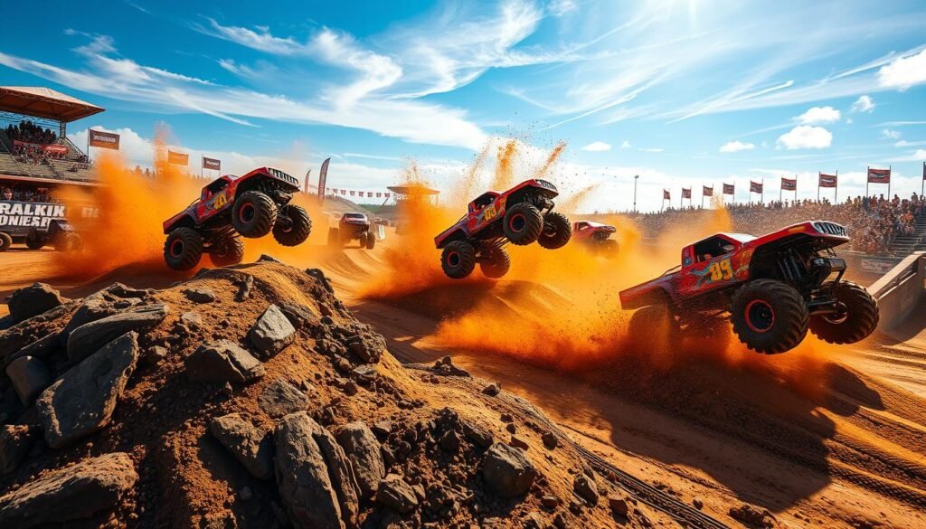 trasy w Mistrzostwach Monster Trucków trasy w Mistrzostwach Monster Trucków