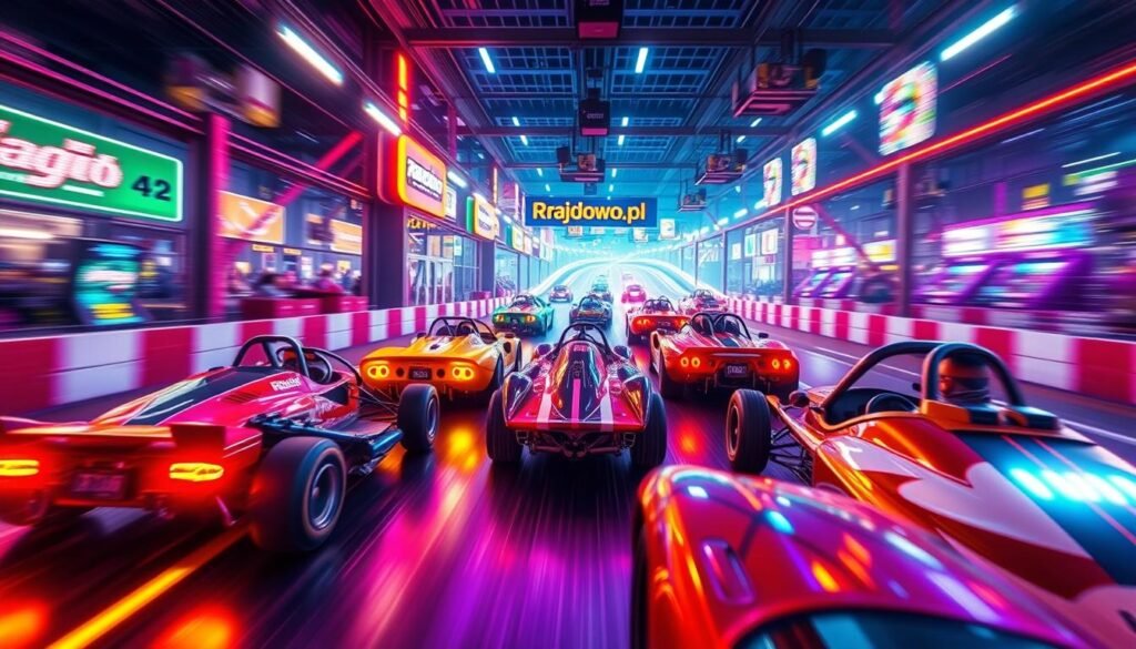 tryb wieloosobowy Formula Retro Racing