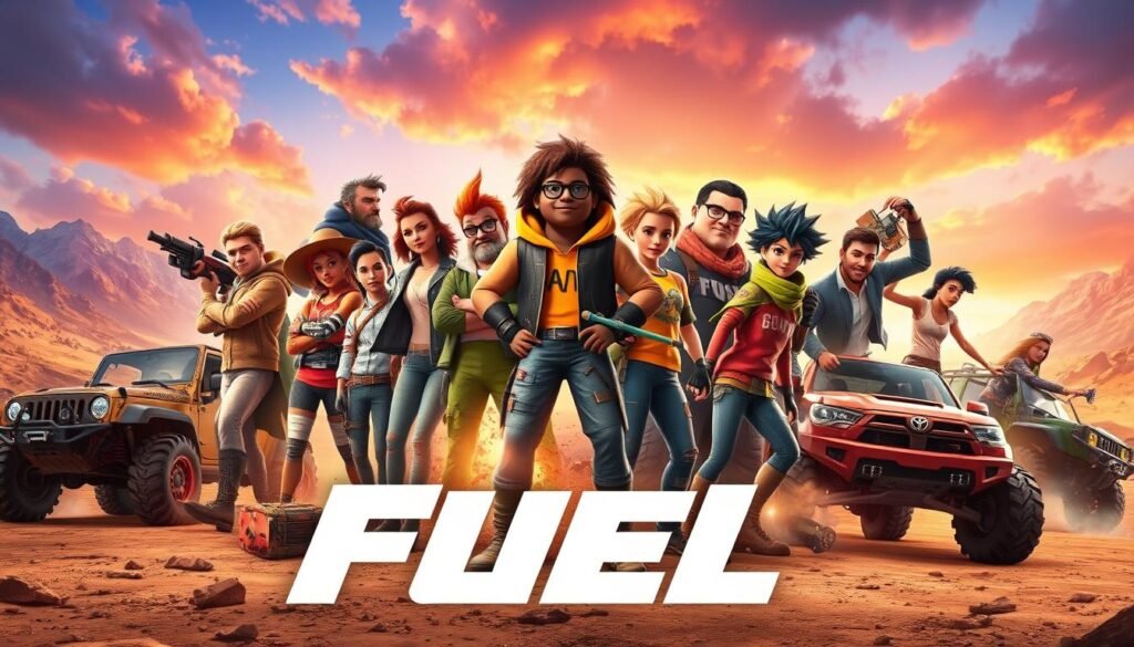 postacie w Fuel postacie w Fuel