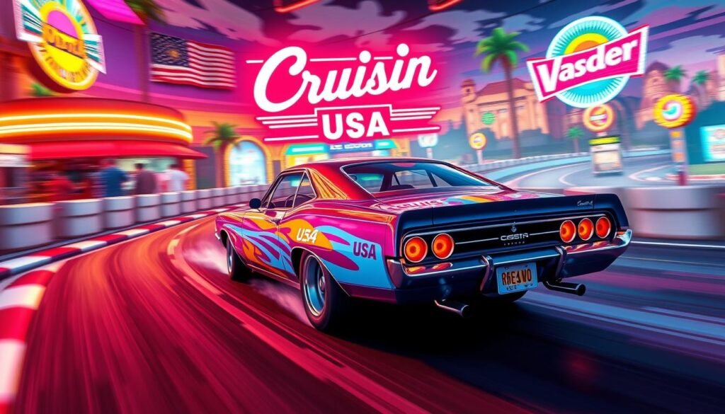 kontrolowanie samochodu w Cruis’n USA